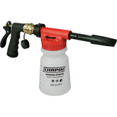 CHAPIN pulverizador frontal con botella de 32 oz mostrando capacidad y ergonomía