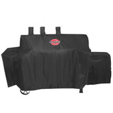 Char-Griller vista frontal de la funda protegiendo la parrilla, protección completa