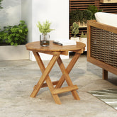 Christopher Knight Home vista frontal de la mesa Aurl, elegante y práctica