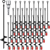 Chumia ancla de tierra frontal mostrando paquete y acabado anticorrosión