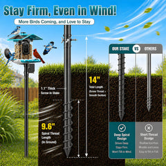 cogardenshower ancla auger muestra espiral para sujeción fuerte