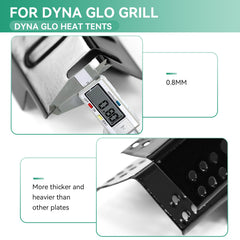 COGRICHBF montaje de las piezas en parrilla Dyna-Glo para cocción uniforme