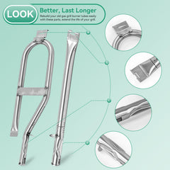 COGRICHBF primer plano del quemador inoxidable para flujo de gas estable