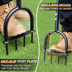 Colwelt aerator mango en T acolchado proporciona agarre cómodo