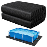 ComfyKit vista frontal de la alfombra protegiendo el liner y evitando daños