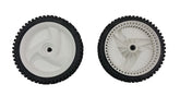 CRAFTSMAN rueda delantera frontal en su empaque mostrando ajuste OEM
