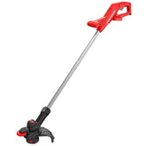 CRAFTSMAN vista frontal de la desbrozadora V20 con diseño compacto y control ergonómico