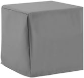 Crosley Furniture frontal de la funda mostrando protección completa y aspecto gris