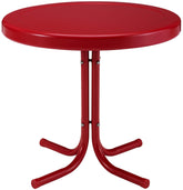 Crosley Griffith vista frontal rojo brillante añade estilo y resistencia
