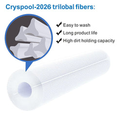 Cryspool rosca 1-1/2" MPT que facilita instalación segura