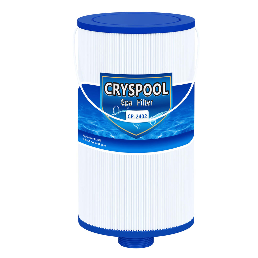 Cryspool filtro 2402 frente mostrando diseño y tamaño