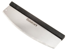 Cuisinart cortador frontal mostrando la hoja larga listando cortar pizzas fácilmente