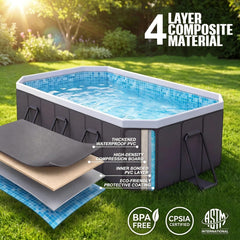Cycayit primer plano de la textura y capas de PVC para mayor durabilidad
