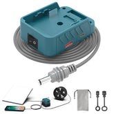 deckit adaptador frontal montado en batería Makita 18V, aporta energía portable