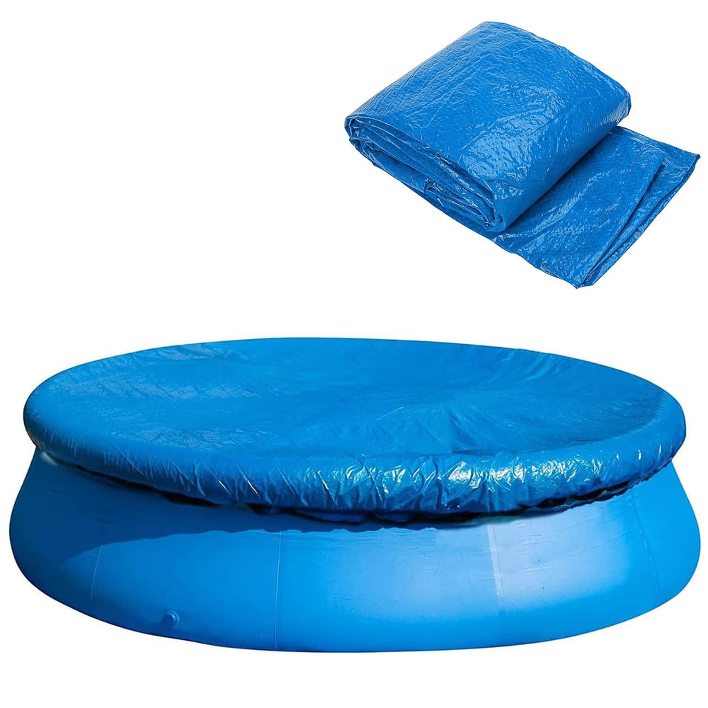 DECOHS vista frontal de la cubierta para piscina mostrando protección contra suciedad