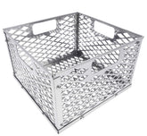 DELSbbq cesta frente empaquetada mostrando ajuste y acabado resistente