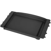 DELSbbq plancha frontal mostrando superficie lisa y beneficio de cocción uniforme