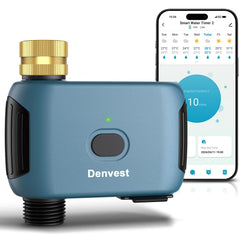 Denvest temporizador frente muestra pantalla y cuerpo resistente