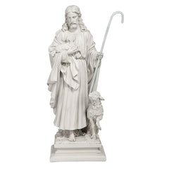Design Toscano estatua frente mostrando postura serena y presencia decorativa