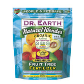 Dr. Earth paquete frontal de 4 lb mostrando la etiqueta y beneficios orgánicos