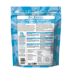 Dr. Earth textura granular del fertilizante mostrando gránulos y fácil dosificación
