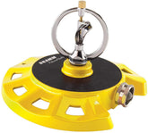 Dramm ColorStorm aspersor frontal amarillo mostrando estabilidad y diseño