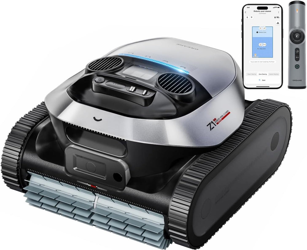 dreame z1 pro vista frontal mostrando entrada de succión y beneficio limpieza profunda