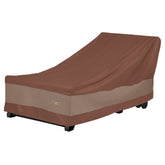 Duck Covers vista frontal de la funda protegiendo chaise lounge, apariencia elegante