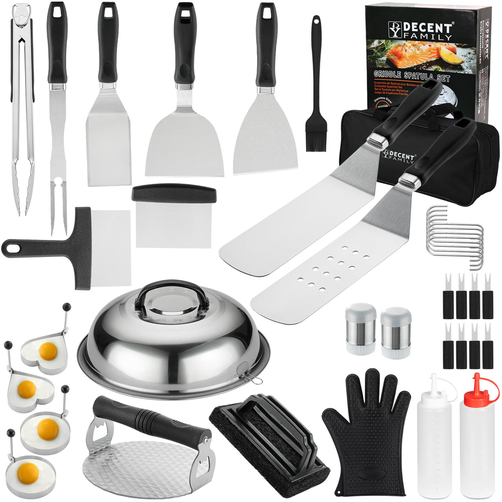 DY DECENT FAMILY vista frontal del kit completo que muestra todas las herramientas y el estuche