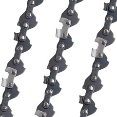 E & S primer plano de los dientes semi‑chisel para cortes limpios