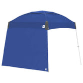 E-Z UP vista frontal de la pared lateral Royal Blue mostrando aspecto y ajuste