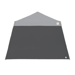 E-Z UP panel lateral frontal gris mostrando cobertura y estética