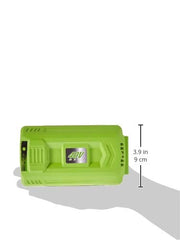 Earthwise BL84040 instalada en quitanieves mostrando propósito y duración