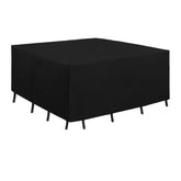 Easy-Going vista frontal de funda cubriendo mesa cuadrada, protección confiable