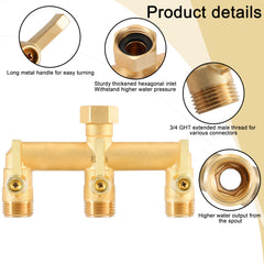 EBH conexión rosca 3/4 pulgada compatible con grifos y accesorios estándar