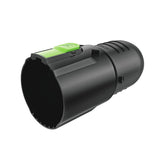 EGO Power+ tubo corto frontal mostrando ajuste seguro y control mejorado
