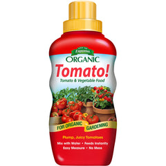 Espoma etiqueta con ingredientes y beneficios para huertos