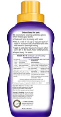 Botella Espoma Violet! 8 oz concentrado frente con etiqueta visible - nutre flores