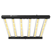 FARMLITE vista frontal de la barra LED mostrando distribución uniforme de luz