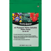 ferti-lome frente del paquete 3 lb mostrando etiqueta y beneficios
