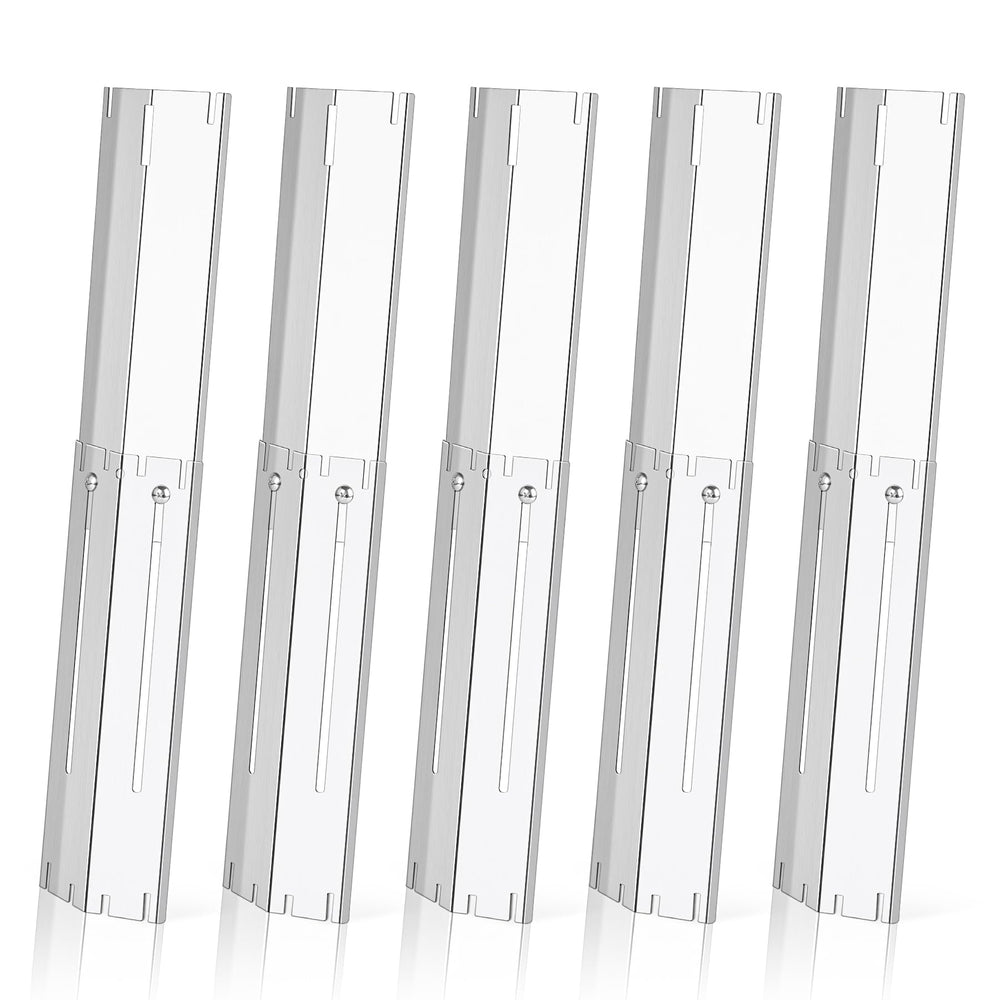 FlameDuty vista frontal del pack de 5 placas de calor, reemplazo duradero