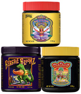 FoxFarm trio pack frontal mostrando las tres botellas para alimentación floral