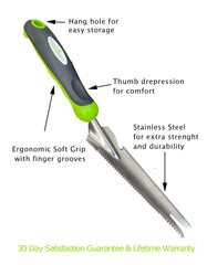 Garden Guru mango ergonómico con agarre suave para menor fatiga