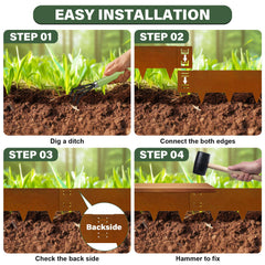 Gardenaire borde instalado delimitando un parterre, orden y mantenimiento fácil