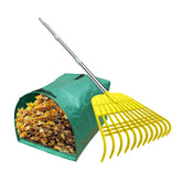 Gardzen rastrillo frontal mostrando cabezal ancho y eficiencia