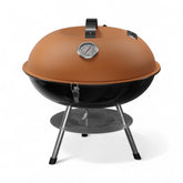 Gas One vista frontal de la parrilla Lux Brown con superficie de cocción amplia