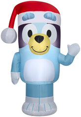 Gemmy Bluey vista frontal iluminada que atrae miradas