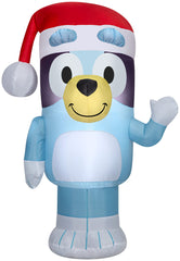 Gemmy Bluey vista frontal iluminada que atrae miradas