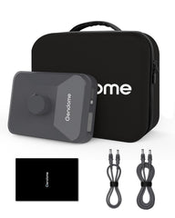 GENDOME vista frontal del kit con estuche, protege y transporta Starlink Mini
