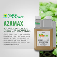 General Hydroponics textura del extracto AzaMax detalle natural y puro